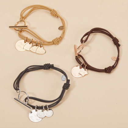 Personalisiertes Großmutter Armband vergoldet merci maman 