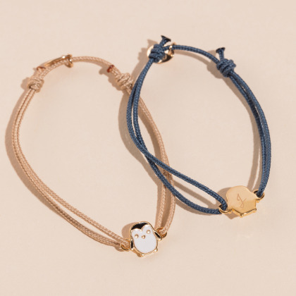 Bracelet personnalisé Pingouin pour enfants merci maman
