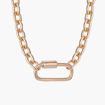 Collana personalizzata Portafortuna placcato in oro merci maman