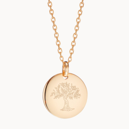 Collana personalizzata con simbolo placcato di oro merci maman