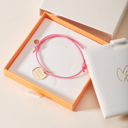 Pulsera de bautismo o primera comunión personalizada baño oro merci maman