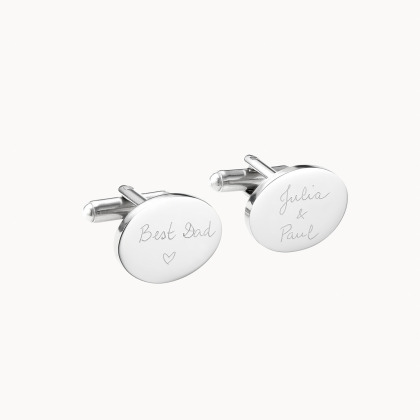 Gemelli Ovali Personalizzati in Acciaio merci maman