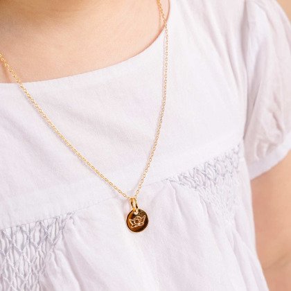 Collana personalizzata con simbolo placcato di oro merci maman