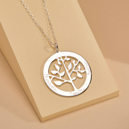 Collana Personalizzata Albero della Vita Grande argento sterling merci maman
