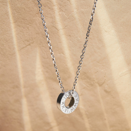 Personalisierte Unity Halskette für Männer sterlingsilber merci maman