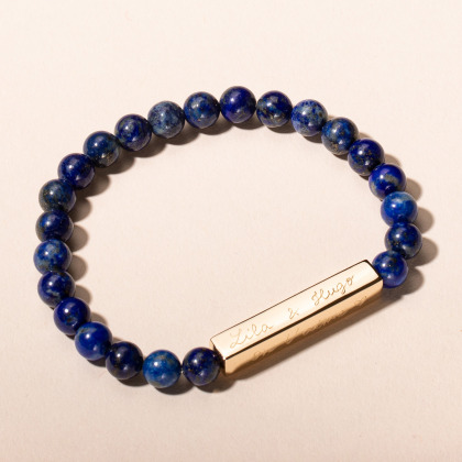 Bracciale Personalizzato con Pietre e Barra