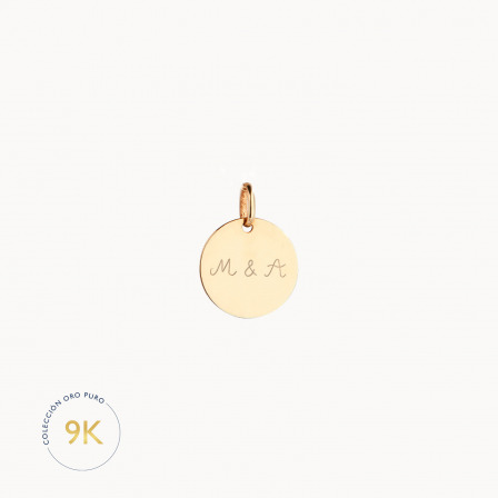 Medalla de oro de 9 kilates merci maman