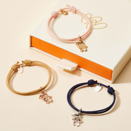 Mini Kristall Mädchen Armband für Kinder vergoldet merci maman