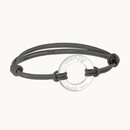 Personalisiertes Armband mit Ewigkeitsring für Männer