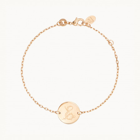 Personalisiertes florales Alphabet Armkettchen