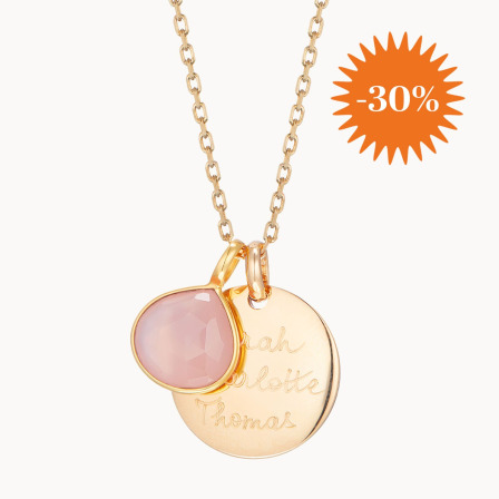 Collana Personalizzata con Calcedonio Rosa