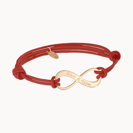 Personalisiertes Armband mit Unendlichkeitssymbol