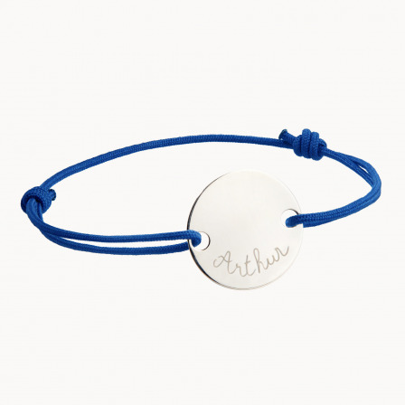 Personalisiertes Großes Pastille Armband für Männer sterlingsilber merci maman