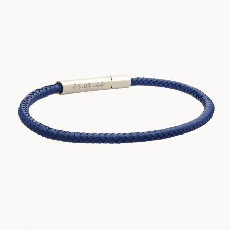 Personalisiertes schmales Lederarmband für Männer