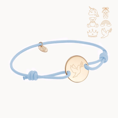 Personalisiertes Mein kleines Armband vergoldet merci maman