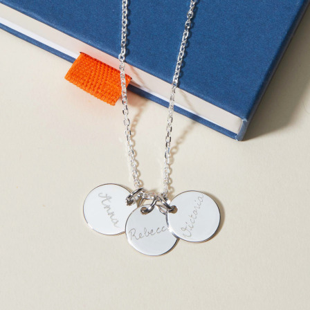 Personalisierte Namenskette für Männer sterlingsilber merci maman