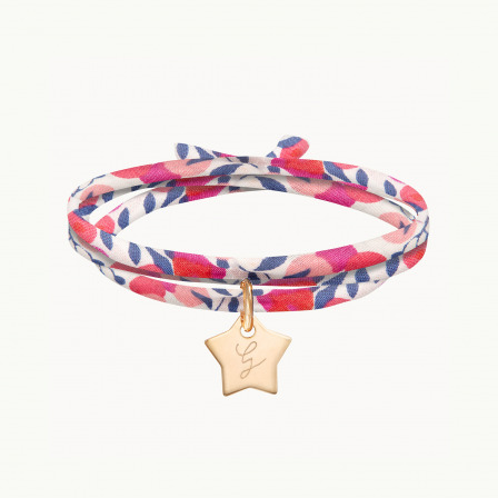 Personalisiertes Liberty Wickelarmband vergoldet merci maman