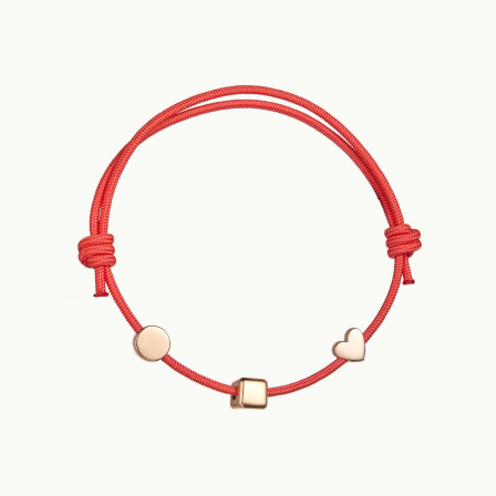 Kreieren Sie Ihr personalisiertes Bead Charm Armband vergoldet merci maman