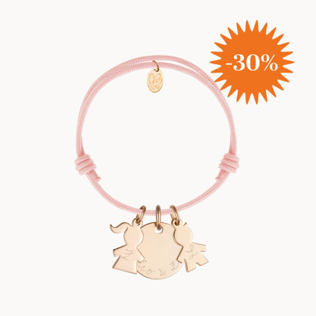 Personalisiertes Mama Armband vergoldet merci maman