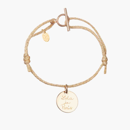 Personalisiertes Champion Armband vergoldet merci maman