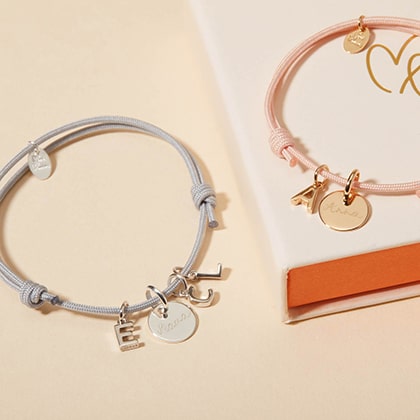 Personalisiertes Mini Buchstaben Armband