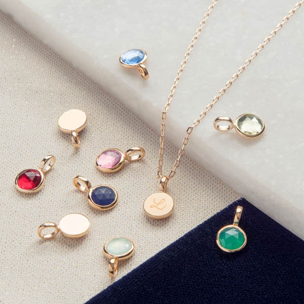 Collana personalizzata pendente pietra della nascita