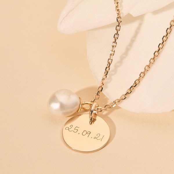 collana personalizzata con perla a goccia