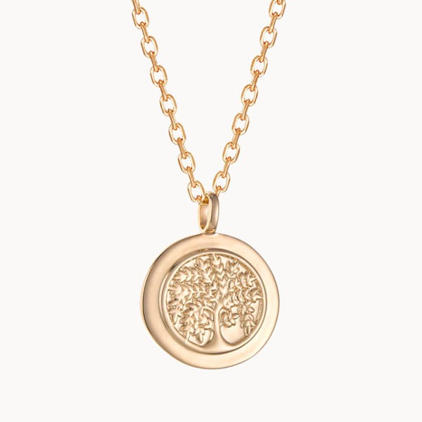 Collier personnalisé médaille arbre de vie