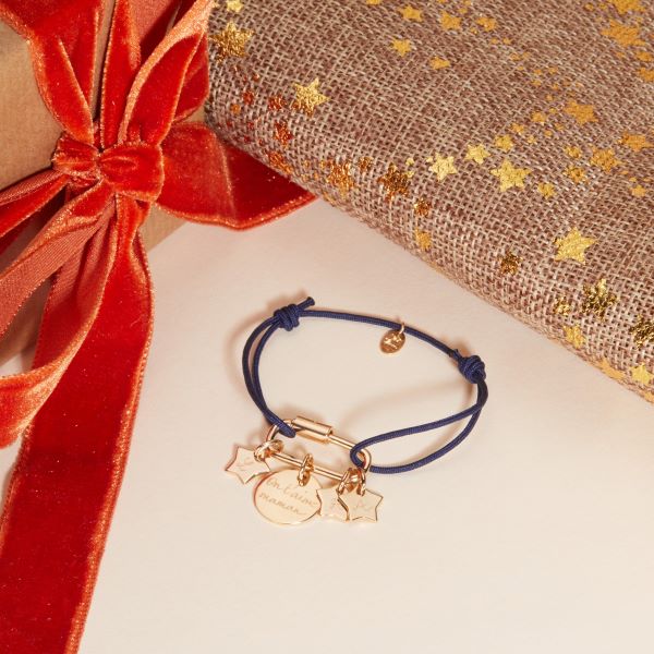 Personalisiertes Lucky Charm Armbändchen vergoldet